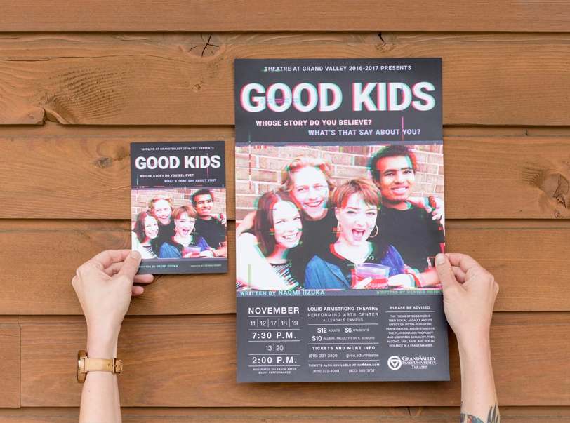 Good Kids Theatre Production Poster and Postcard